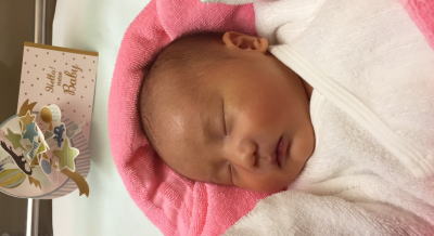 全前置胎盤が治った患者様の赤ちゃんの写真